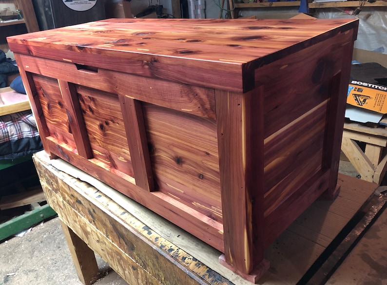 Large Cedar Chest with Tray Graduation Gift Wedding Gift Etsy