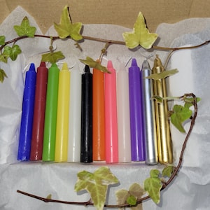 Set of 10 spell candles