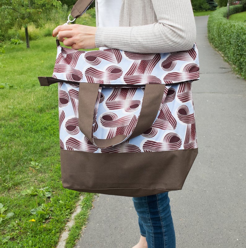 Extra large tote bag with zipper summer designer handbags Etsy