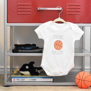Basketball Baby Bodysuit - Future Baller - Sports Baby, Baby Clothes, Baby Shower Gift