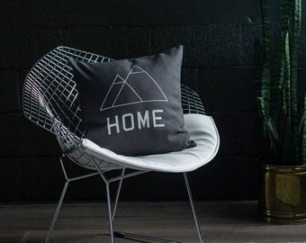 HOME - Throw Pillow, Metallics, Decorative Pillow, Accent Pillow - 18" X 18"