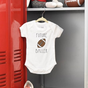 Football Baby Bodysuit - Future Baller - Sports Baby, Baby Clothes, Baby Shower Gift