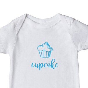 Cupcake Baby Bodysuit, Nickname Baby Clothes, Baby Shower Gift 3 Color Options image 4