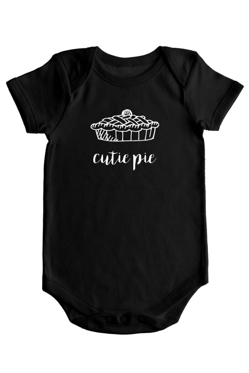 Baby Shower Gift Cutie Pie Baby Bodysuit Baby Nickname Clothes 3 Color Options