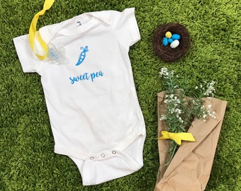 Sweet Pea - Baby Bodysuit, Baby Nickname One-Piece, Baby Clothes, Baby Shower Gift - 3 Color Options