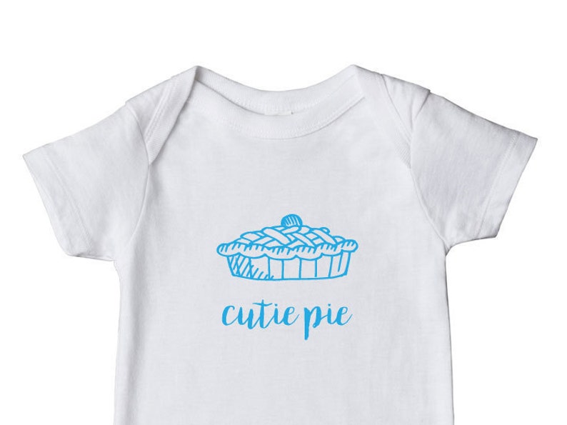 Baby Shower Gift Cutie Pie Baby Bodysuit Baby Nickname Clothes 3 Color Options