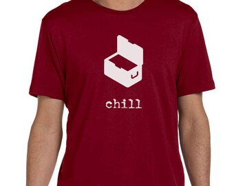 Chill - Mens Camping Shirt, T-shirt, Mens Screen Printed Tee - Outdoor Explorer, Camping Shirt, Gift for Him, Gift for Dad