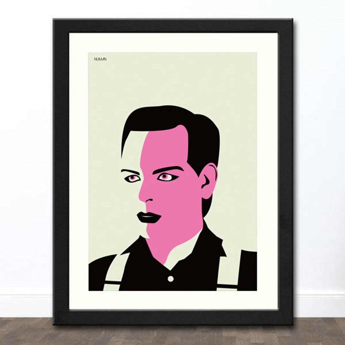Gary Numan Retro Poster Print A3 Mid Century Modern Graphic | Etsy