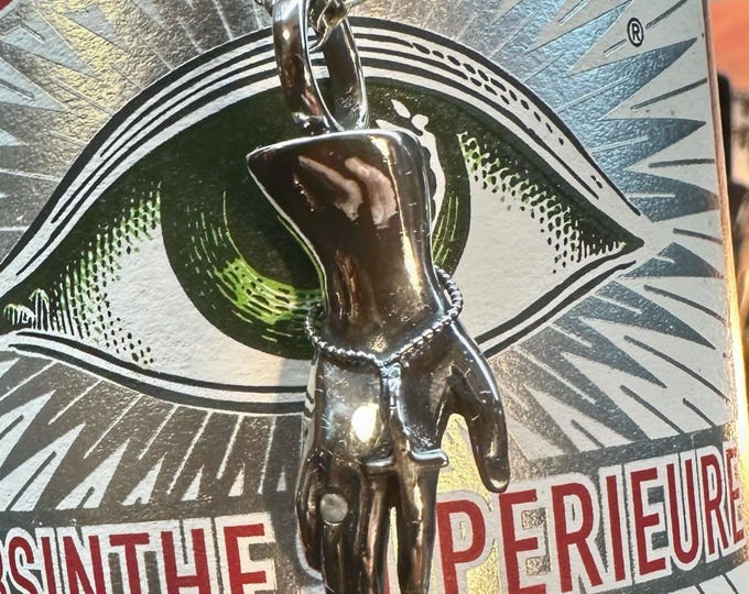 Hand of Devotion — Sterling Silver Pendant