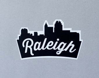 Raleigh Skyline Sticker - Black