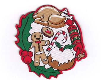 Christmas iron on Patch by Corn & Sonor - 1 euro goes to CHARITY - With Christmas packaging