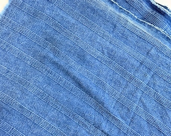 Handmade Indigo Dyed Cotton Fabric – Handwoven Quilting, Sewing