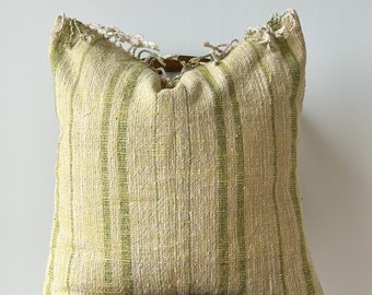 Hand woven Natural Fiber and Color Pillow Cover Euro pillow