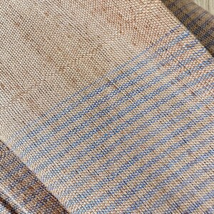 Plaid Hand woven Vintage Karen Tribe Fabric Natural Fiber