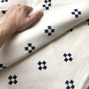 Dot Print Fabric Natural Fiber By Yards