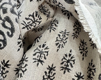 Plaid Hand woven Vintage Karen Tribe Fabric Natural Fiber