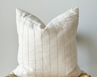 Neutral Natural Color and Fiber Pillow Cover