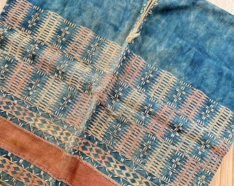 Vintage Karen Tribe Fabric Natural Fiber (stain)