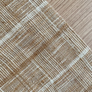 Plaid Hand woven Vintage Karen Tribe Fabric Natural Fiber