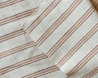 Plaid Hand woven Vintage Karen Tribe Fabric Natural Fiber