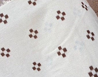 Dot Print Fabric Natural Fiber By Yards