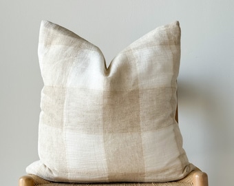 Neutral Natural Color and Fiber Pillow Cover