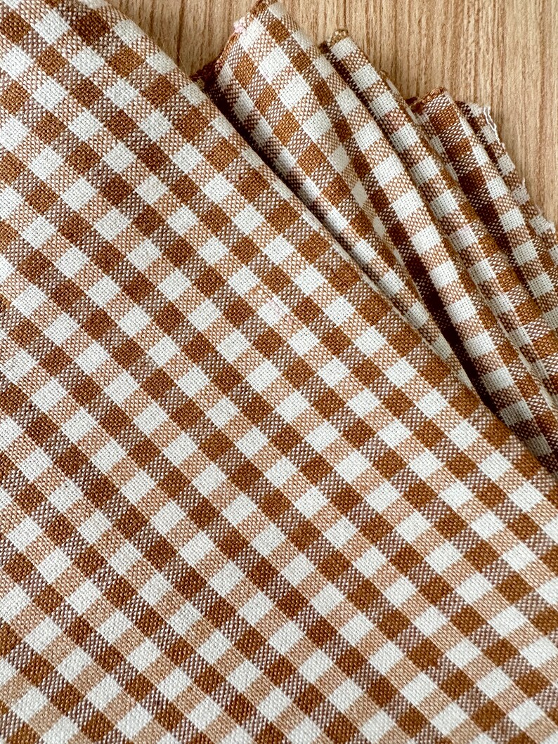 Plaid Hand woven Vintage Karen Tribe Fabric Natural Fiber image 1