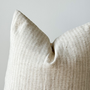 Neutral Natural Color and Fiber Pillow Cover