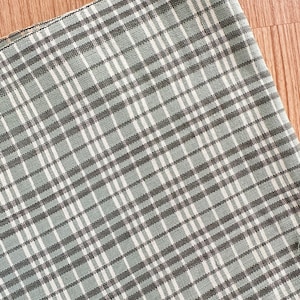 Plaid Hand woven Vintage Karen Tribe Fabric Natural Fiber