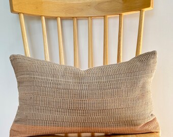 Hand woven Natural Fiber lumbar Pillow Cover