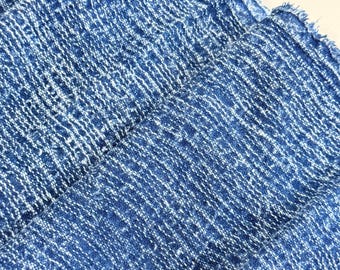 Handmade Indigo Dyed Cotton Fabric – Handwoven Craft & Quilting
