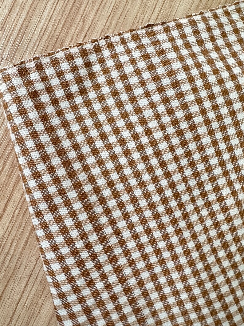 Plaid Hand woven Vintage Karen Tribe Fabric Natural Fiber image 3