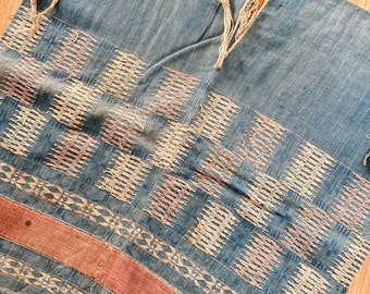 Vintage Karen Tribe Fabric Natural Fiber (stain)