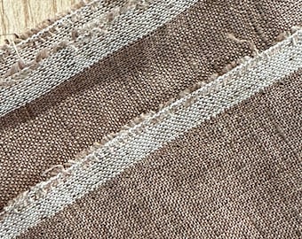 Plaid Hand woven Vintage Karen Tribe Fabric Natural Fiber