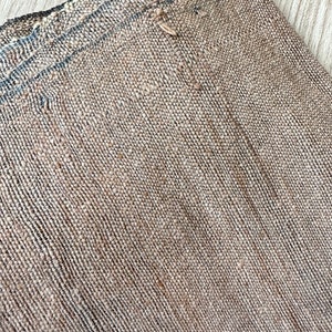 Plaid Hand woven Vintage Karen Tribe Fabric Natural Fiber