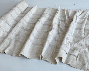 Tissu lin coton à rayures par mètre