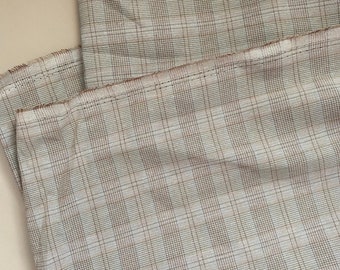 Écorce brune par mètre Tissu en coton à rayures