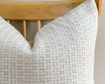 Neutral Natural Color and Fiber Pillow Cover