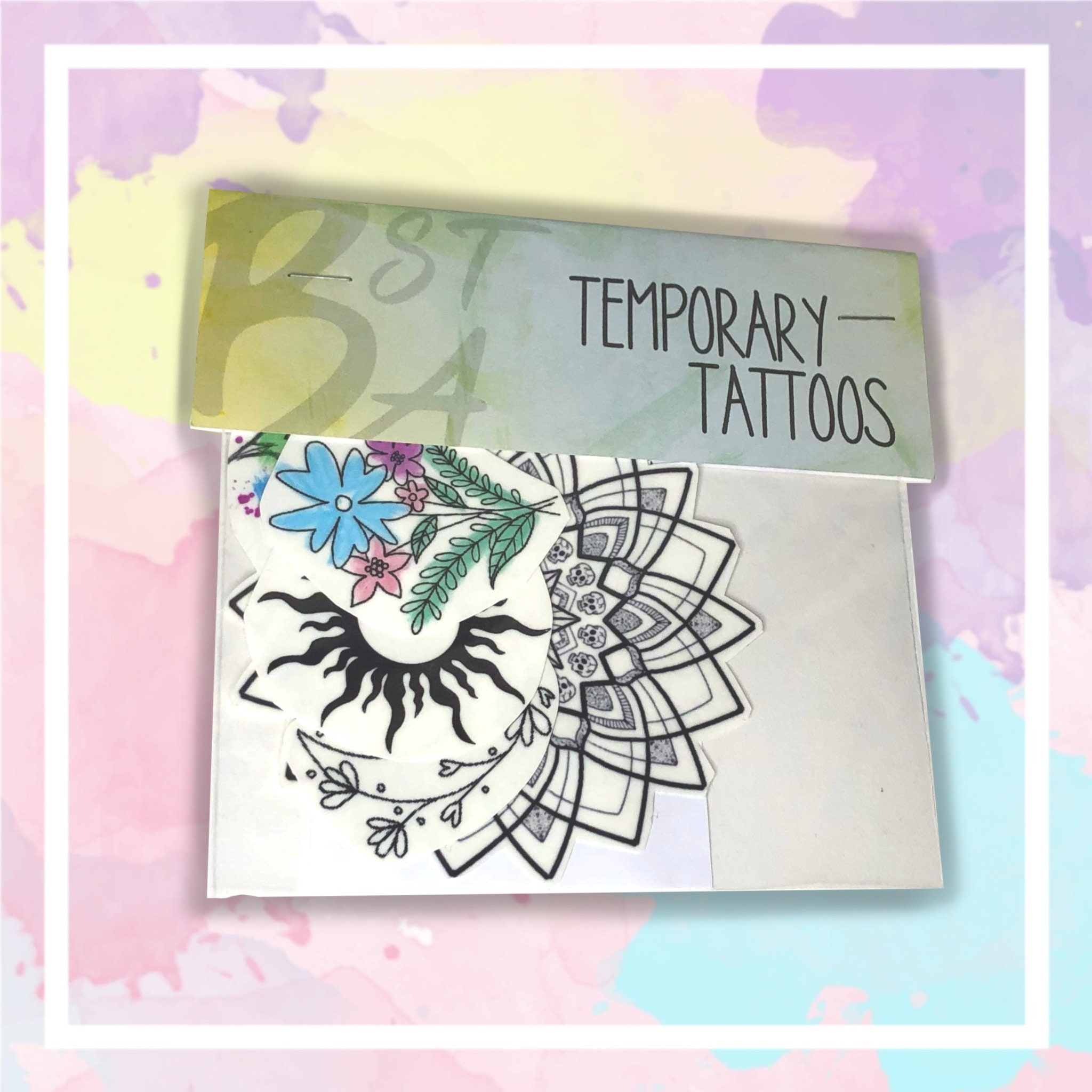 Temporary Tattoos fake tattoo gift ideas party ideas Etsy