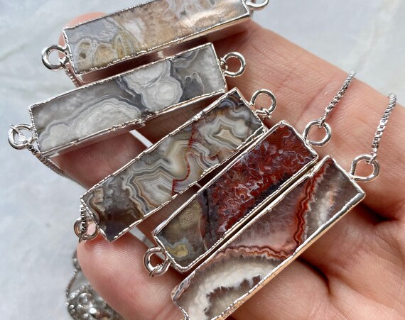 SIlver Mexican Agate Bracelet