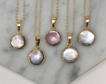 mother of pearl necklaces