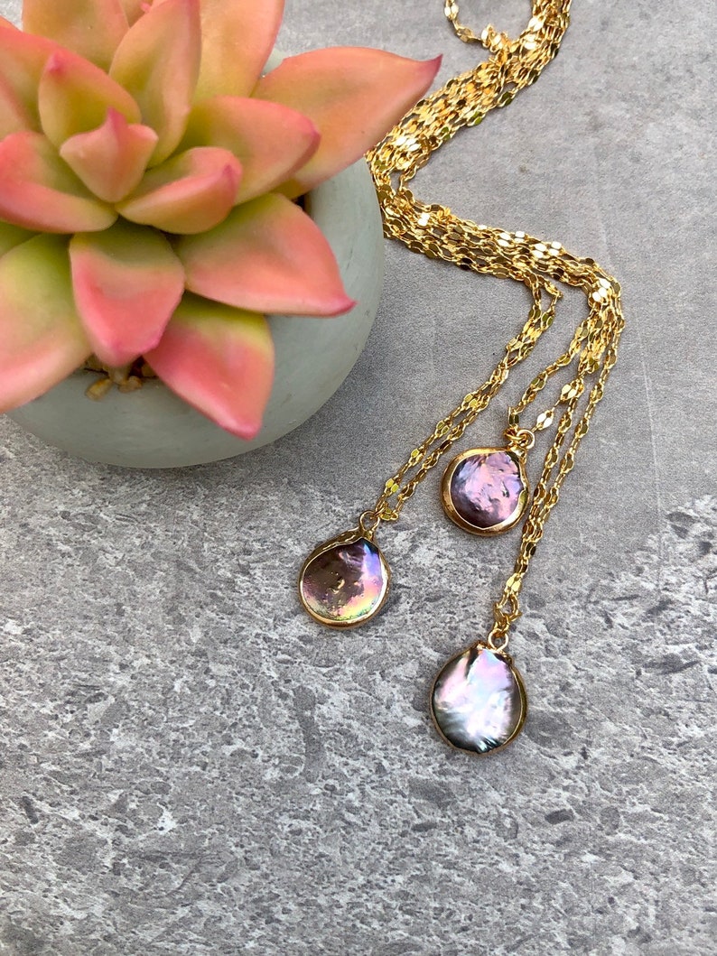 Baroque Pearl Necklace Peacock Pearl Pearl Pendant Necklace Freshwater Pearl Natural Pearl Dainty Pearl Necklace June Birthstone