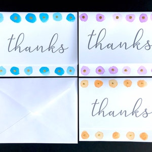 Danke-Karte | Geschlechtsneutral | Aquarell mit Metallic Gold