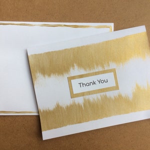 Juego de tarjetas de agradecimiento / Tarjetas de papel hechas a mano con género neutro / Tarjetas de felicitación minimalistas modernas