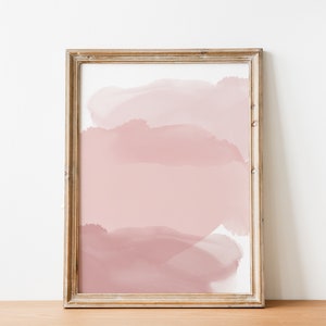 Pink Abstract Watercolor Art Print, Pink Watercolor Art Print, Pink Abstract Watercolor Art Print, Pink Abstract Art, Blush Pink Wall Art