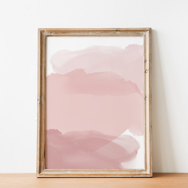 Pink Abstract Watercolor Art Print, Pink Watercolor Art Print, Pink Abstract Watercolor Art Print, Pink Abstract Art, Blush Pink Wall Art