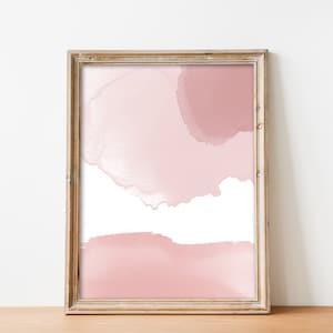 Pink Abstract Watercolor Art Print, Pink Watercolor Art Print, Pink Abstract Watercolor Art Print, Pink Abstract Art, Blush Pink Wall Art