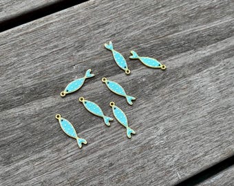 Bohemian charms, single-loop pendants