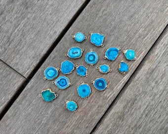 Natural Agate Closure Charm