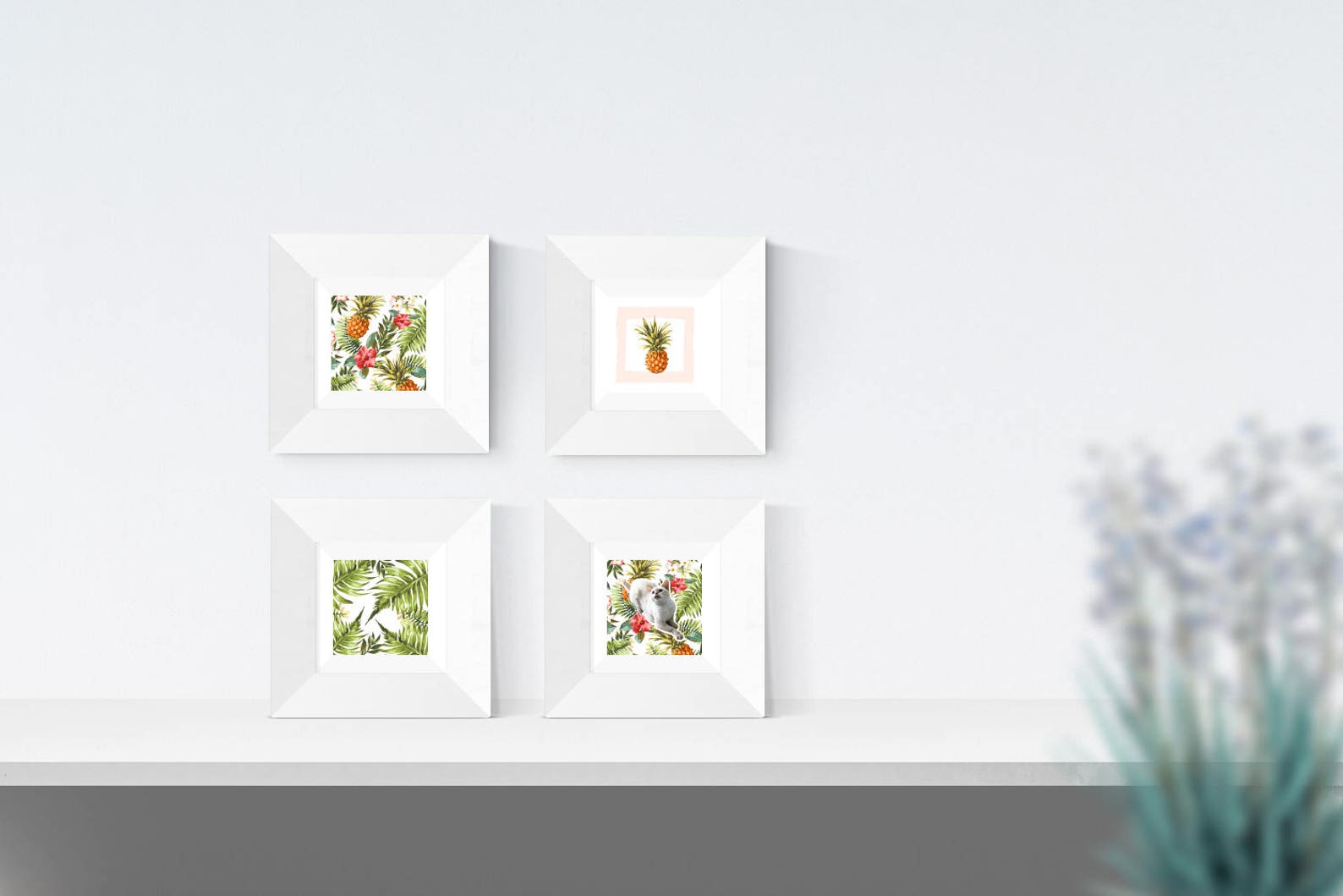 Tropical Hawaiian Print, Printable Wall Art, Wall Decor, Instant ...